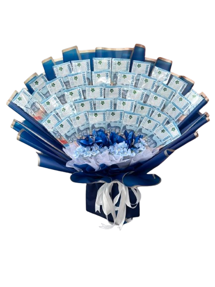 Round Money Kipas Biru